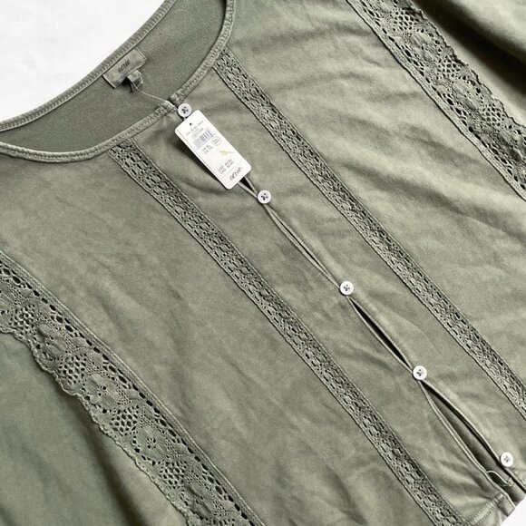 Aerie Short Sleeve Crochet Cardigan - Picture 5 of 8